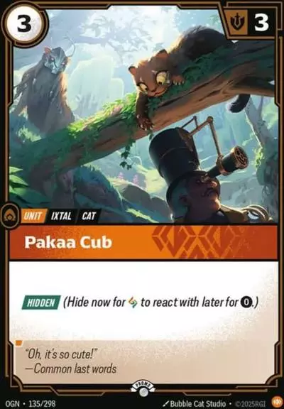 Pakaa Cub - OGN-135-p - Promotional Cards - Riftbound card